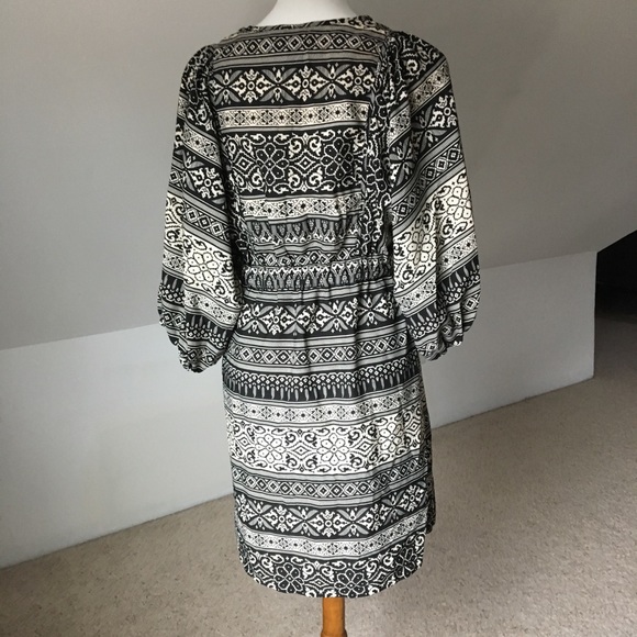 Balloon Sleeve Empire Waist Dress - Picture 6 of 8